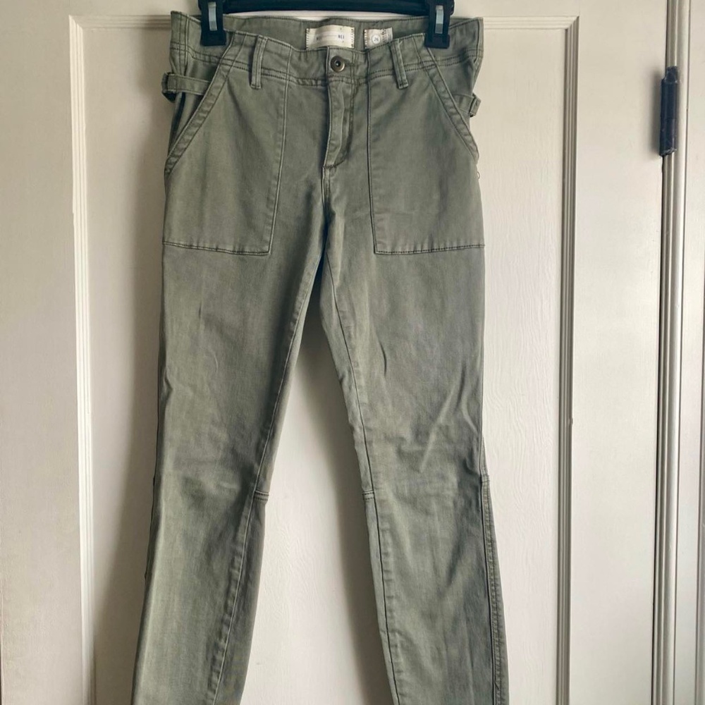 Anthropologie Olive Green Utility Pants